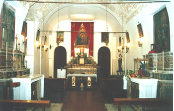 Linterno della Chiesa Santa Maria di Roccadia
